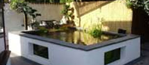A stunning pond fibreglassed by GRP